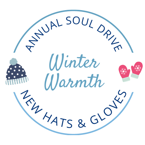 RSVP Annual Soul Drive for new hats and gloves.